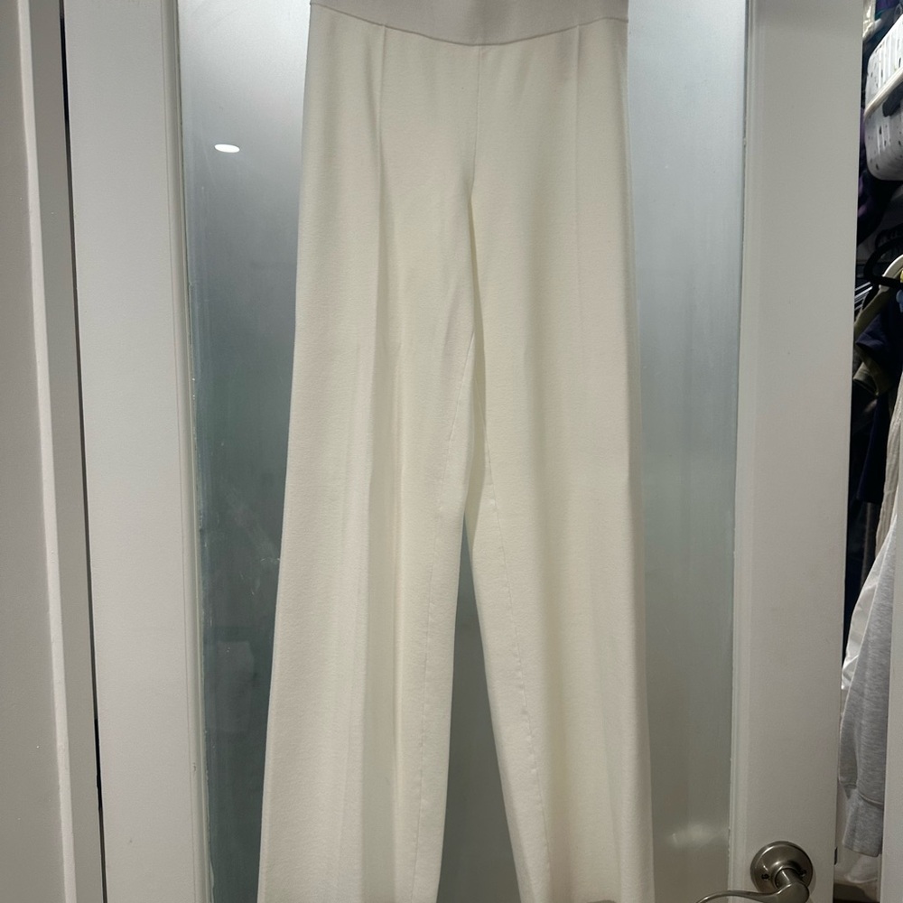 Wilfred Cream Wide Leg Pants